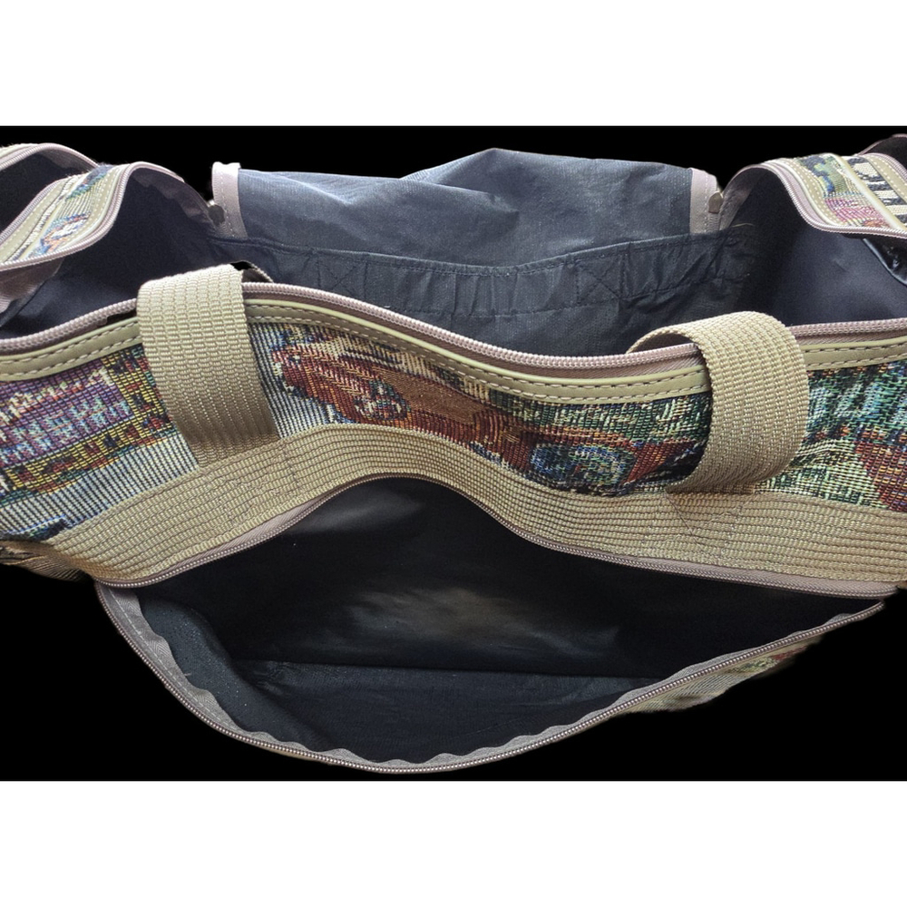 Vintage Pioneer Express Route 66 Tapestry Travel Weekender Duffel Bag - Picture 9 of 14